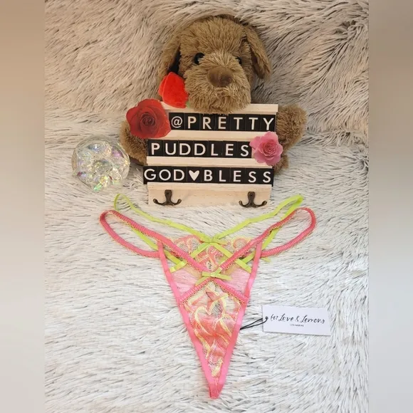 💞 For Love and Lemons Hugging Hearts Thong Panty 💞