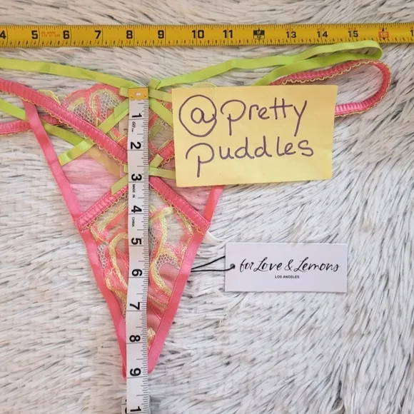 💞 For Love and Lemons Hugging Hearts Thong Panty 💞