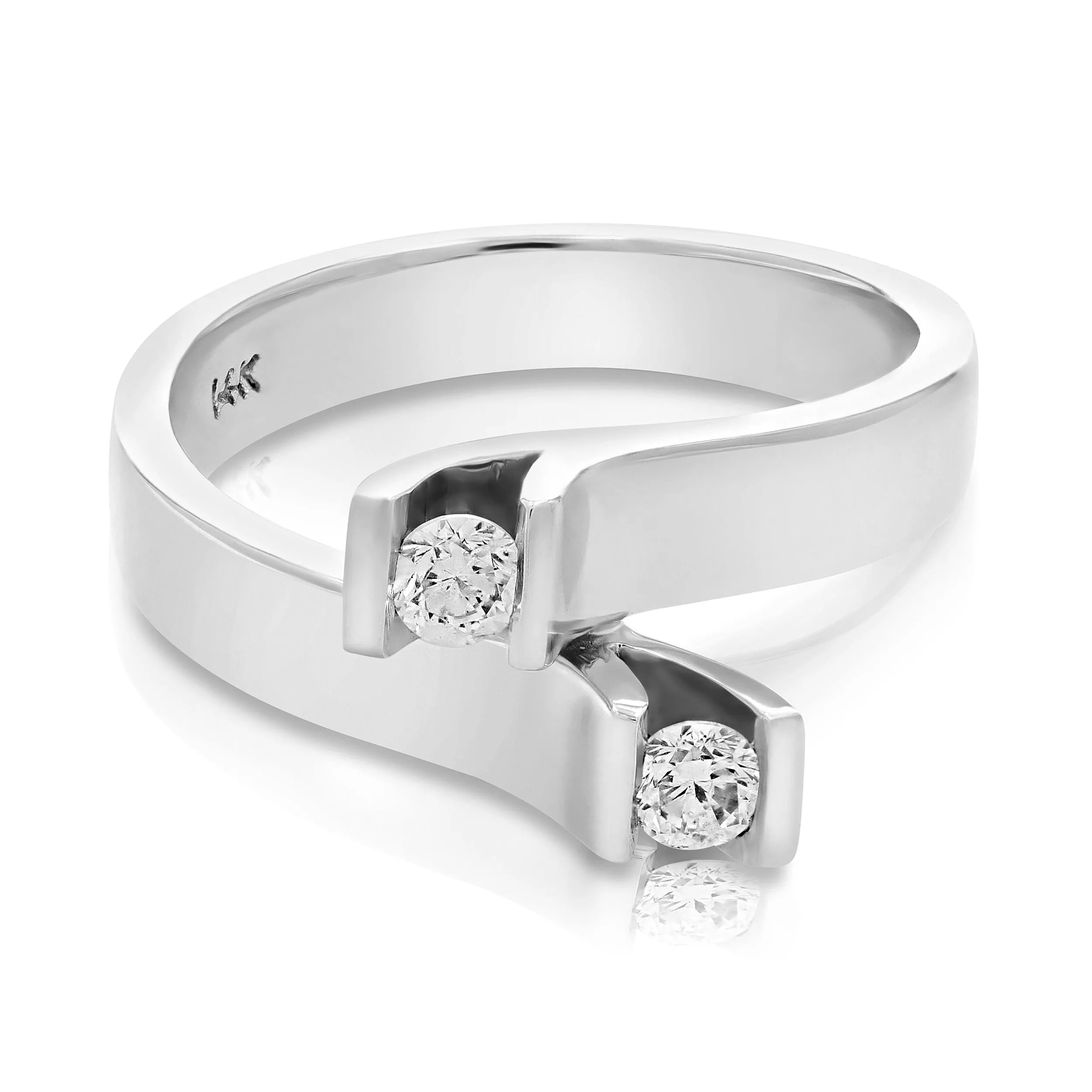 0.27 cttw Diamond Statement Ring in 14K White Gold