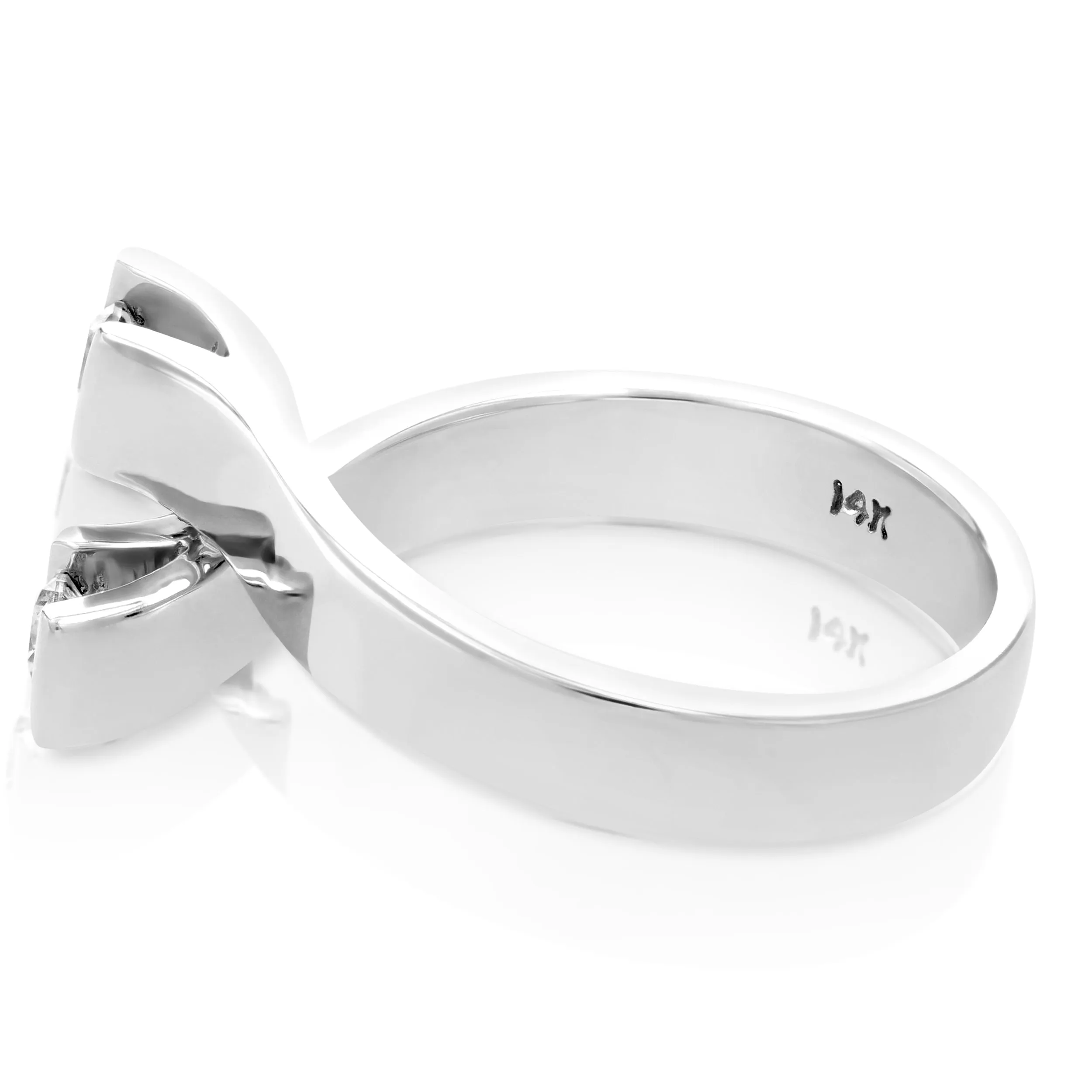 0.27 cttw Diamond Statement Ring in 14K White Gold