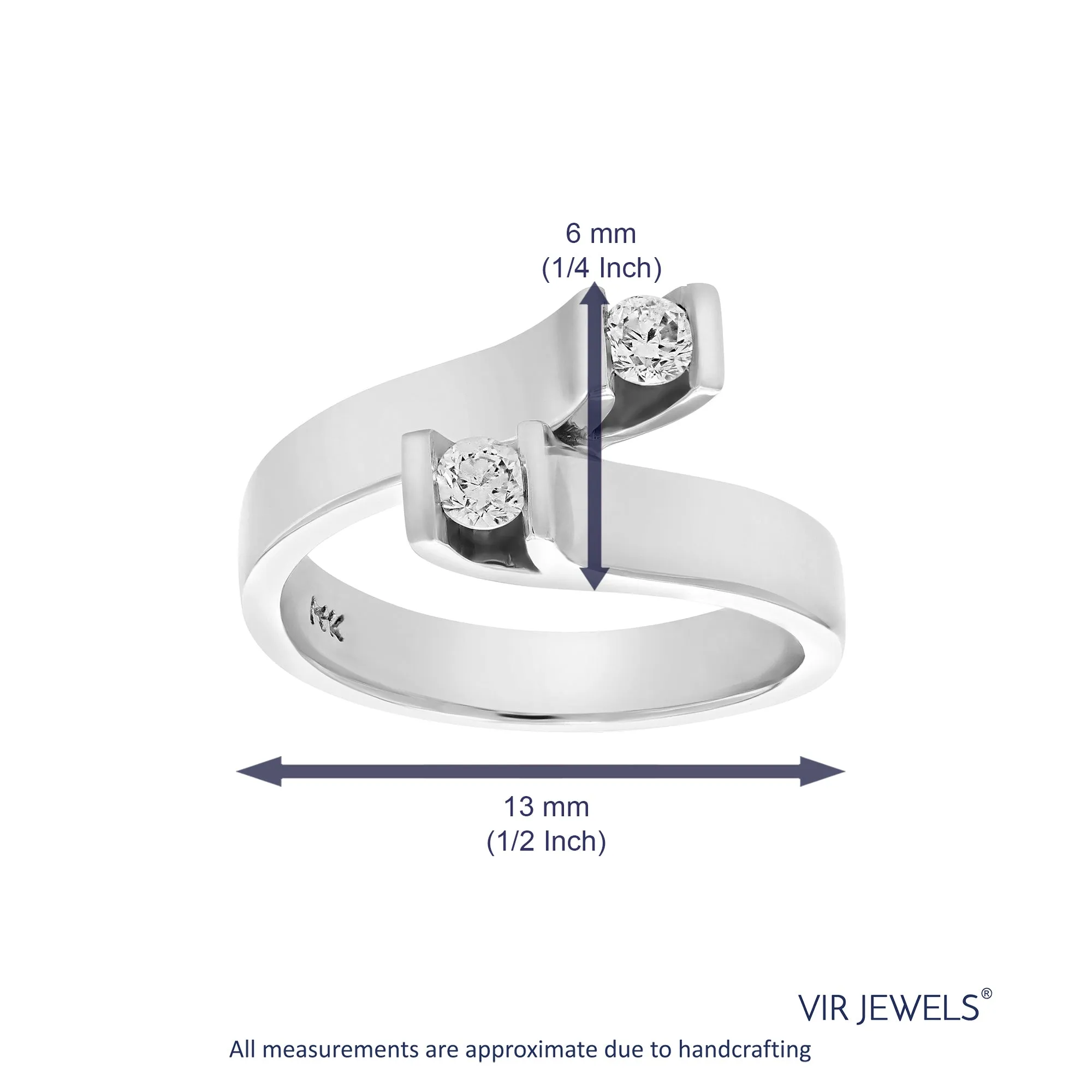 0.27 cttw Diamond Statement Ring in 14K White Gold