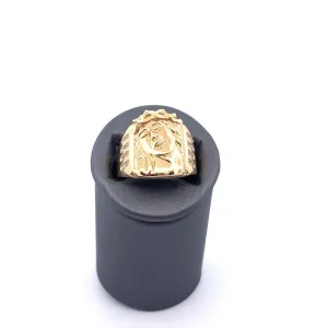 10K Gold Custom Jesus Ring