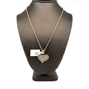 10K Gold Diamond Pendant FREE CHAIN