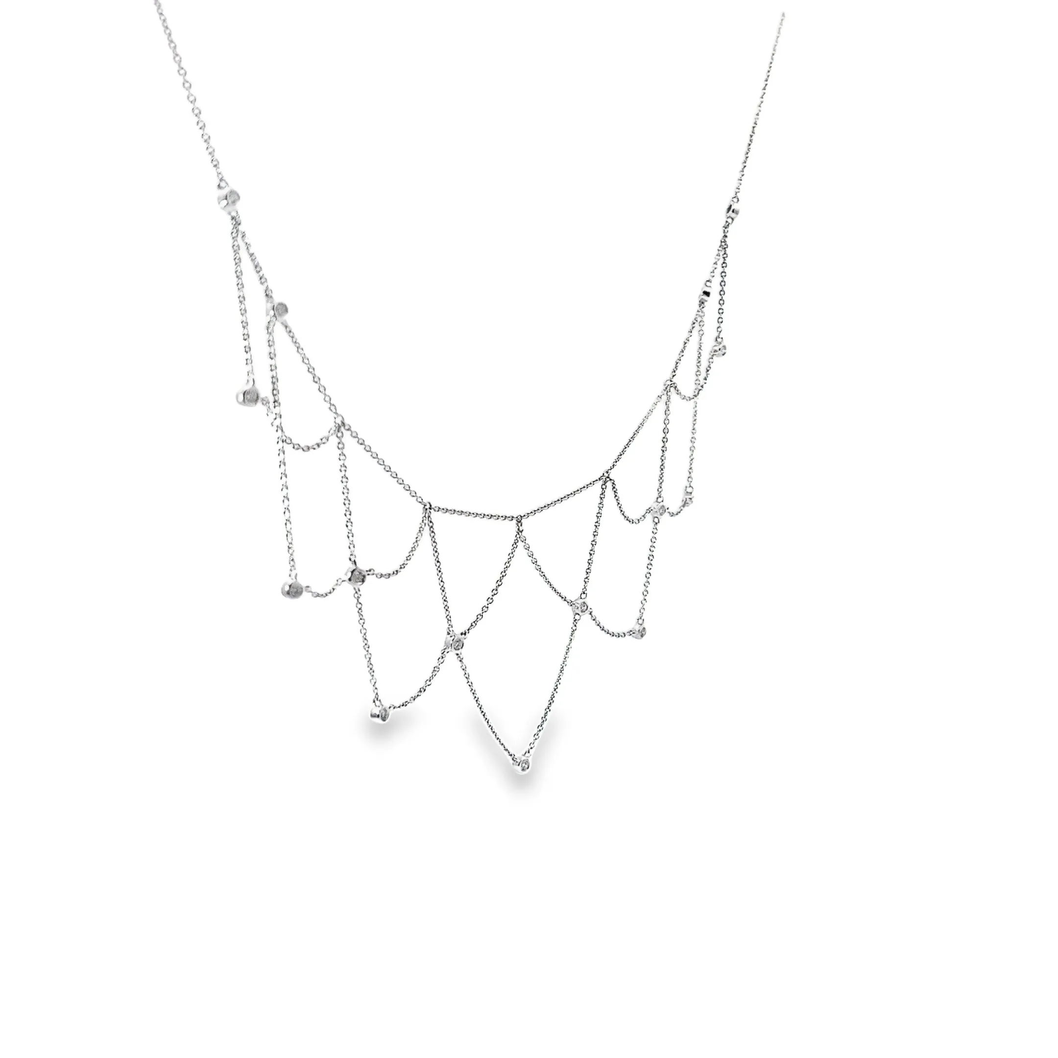14K WHITE GOLD .75CT G SI1 DIAMOND NECKLACE