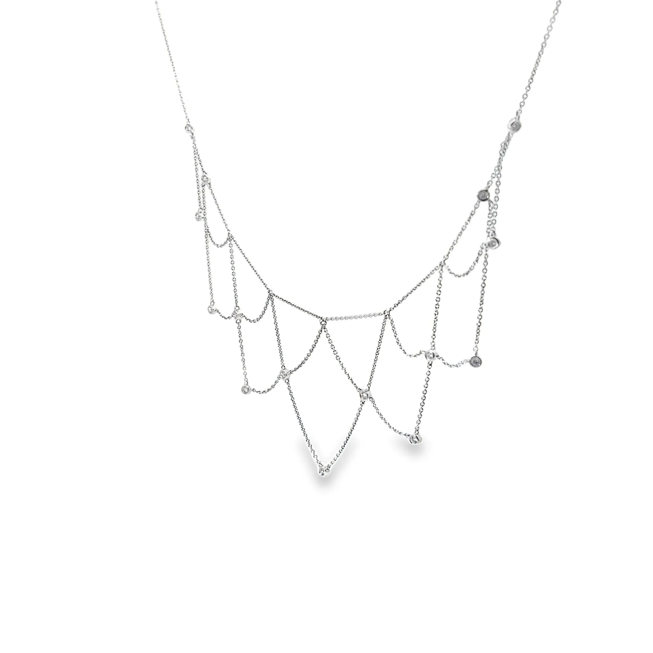 14K WHITE GOLD .75CT G SI1 DIAMOND NECKLACE
