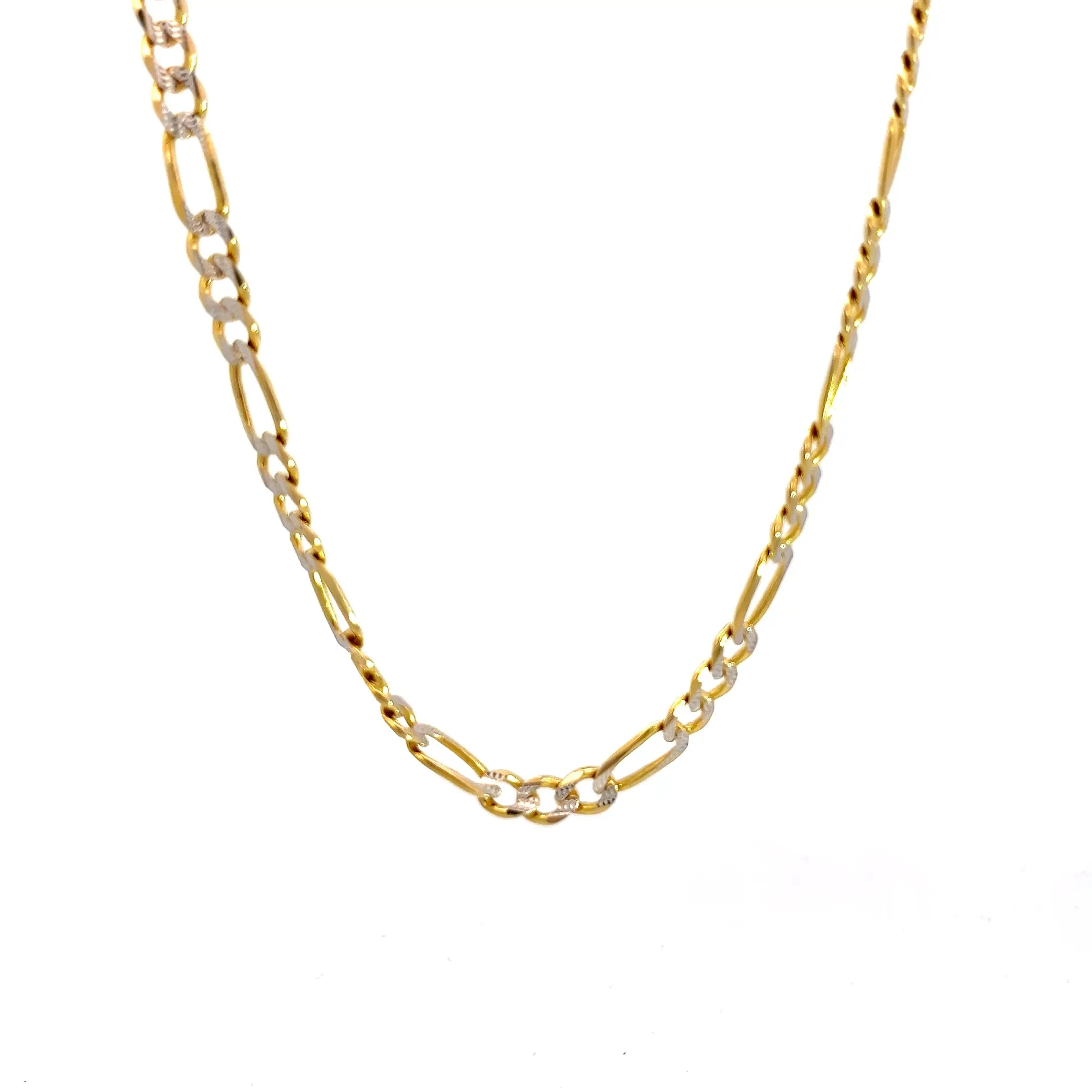 14k Yellow Gold 16.2 Gram Figaro Necklace 4.75mm 18"inch