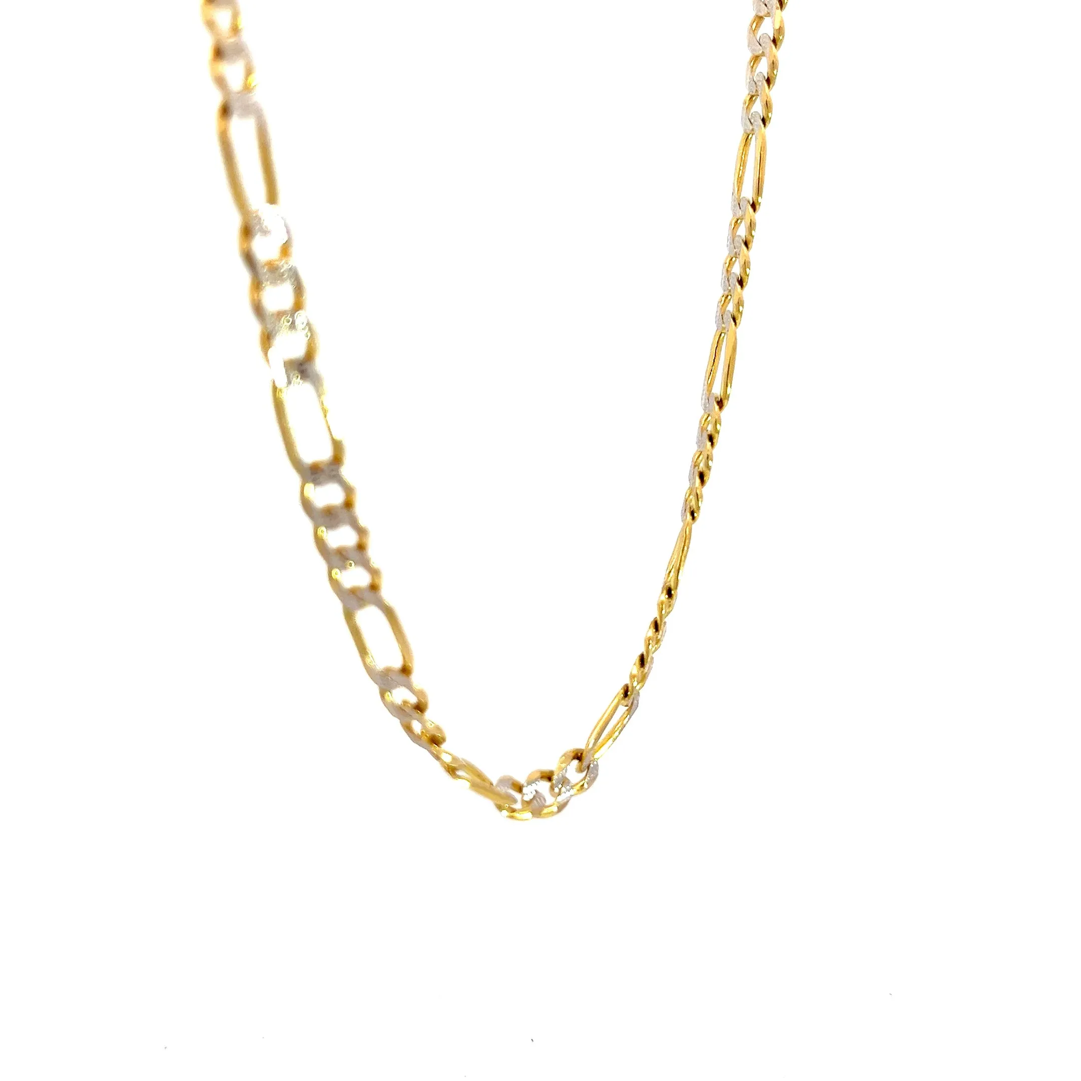 14k Yellow Gold 16.2 Gram Figaro Necklace 4.75mm 18"inch