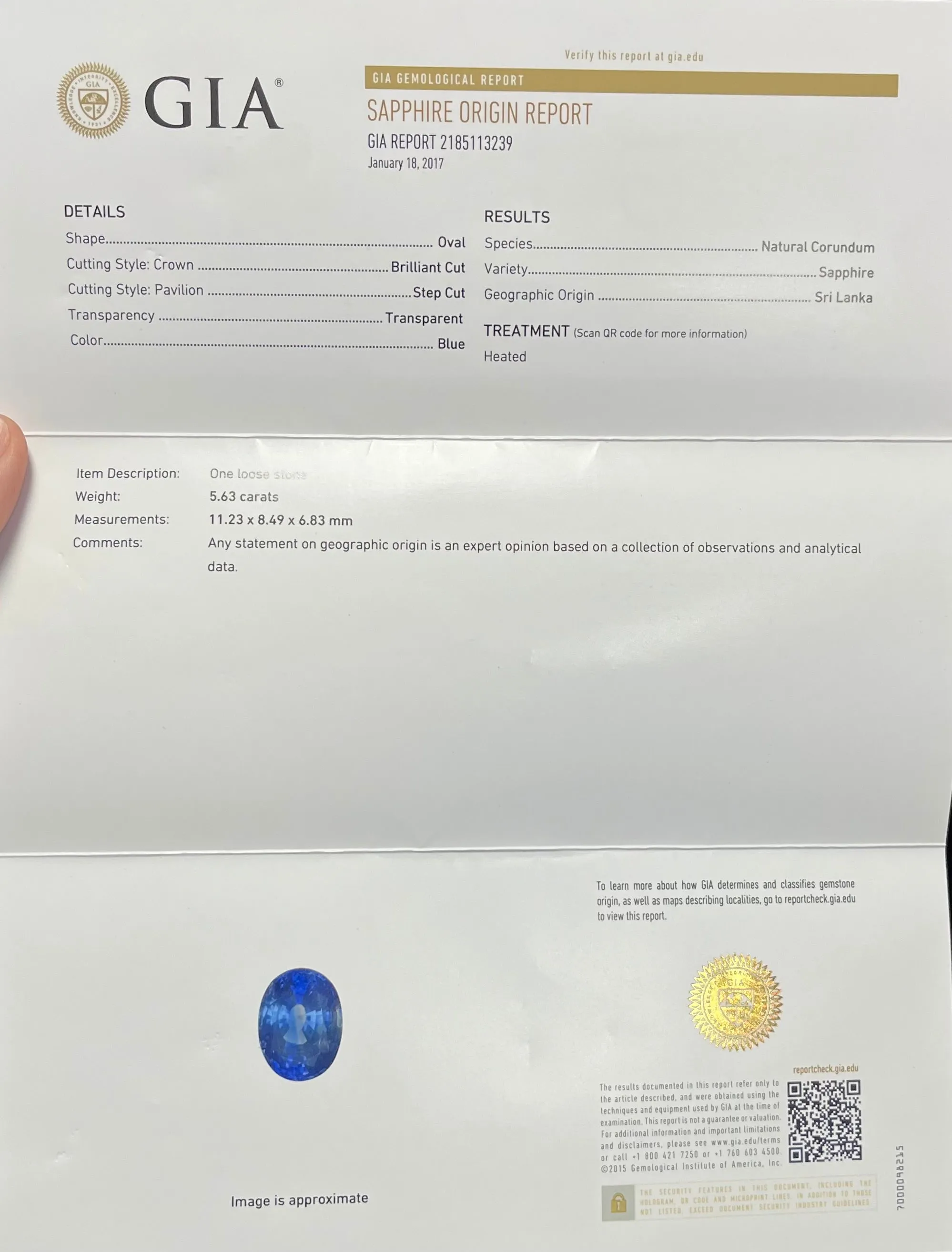 18k White Gold 5.63ct Oval Shaped Blue Sapphire and 2.50ct F VS2 Diamond Ring Certified By  GIA # 2185113239