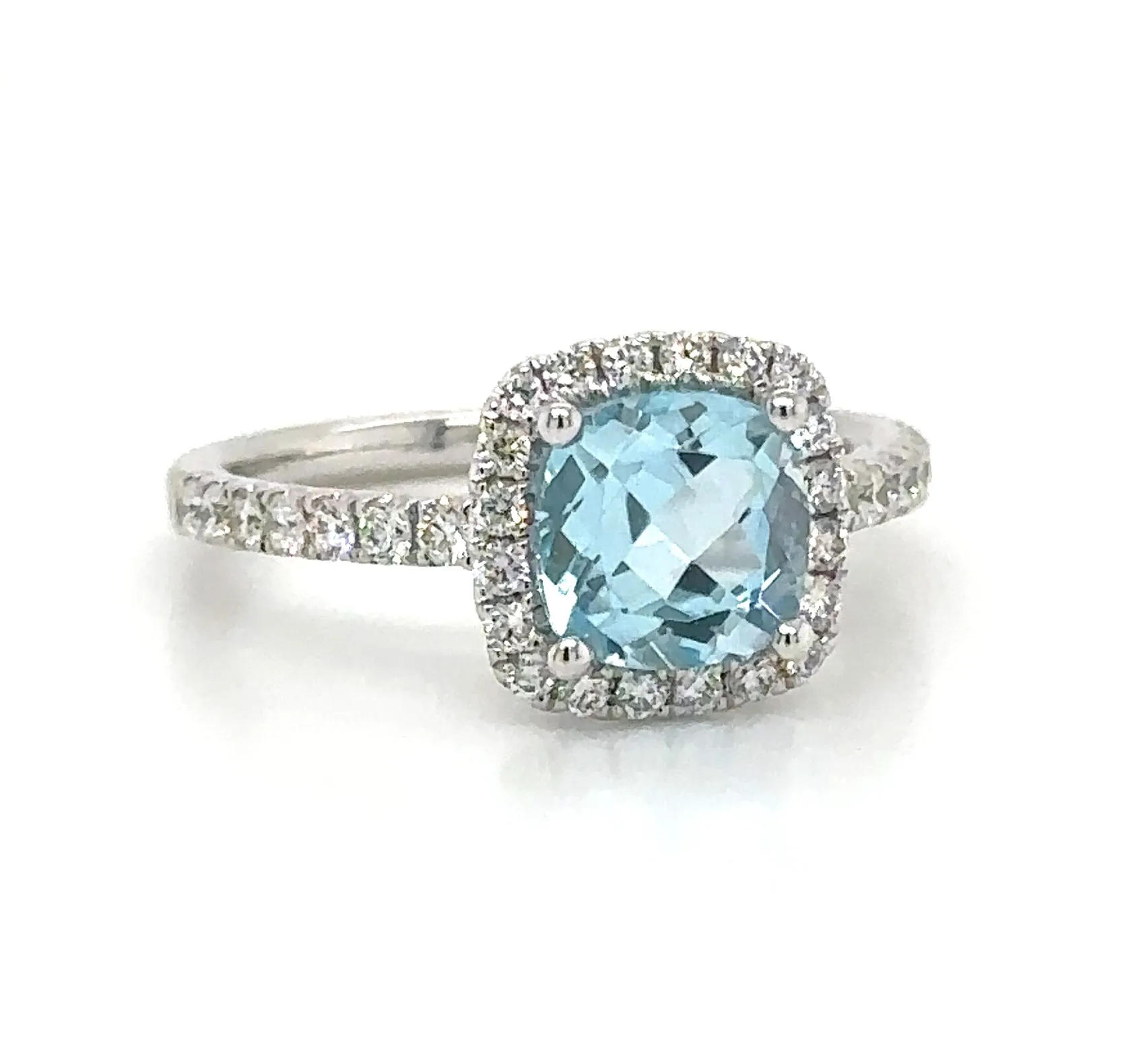 2.58ct tw Blue Topaz & Diamond Ring