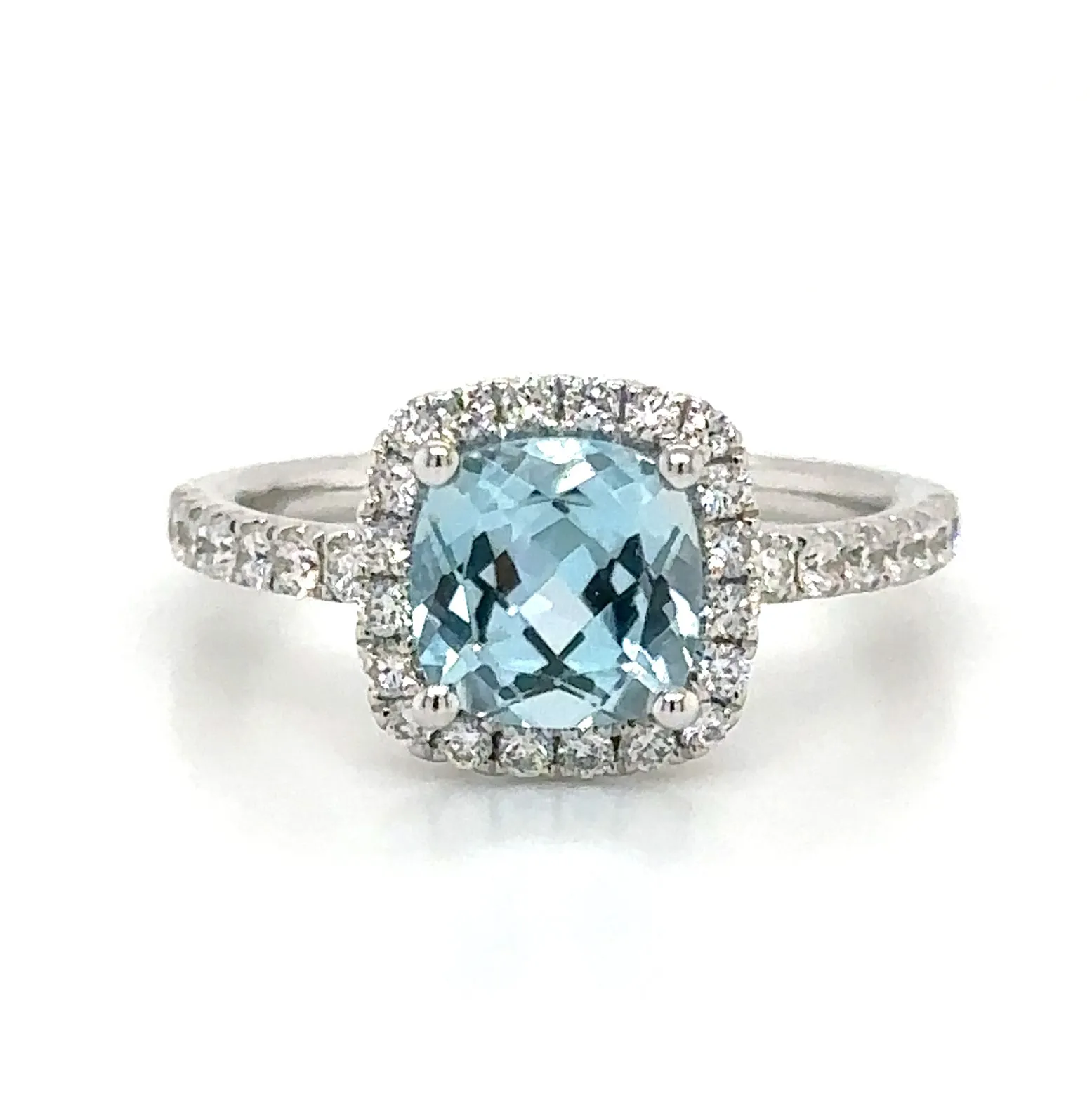 2.58ct tw Blue Topaz & Diamond Ring