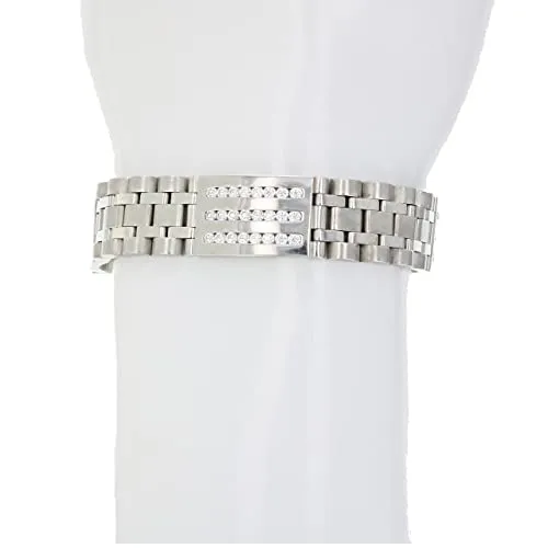 3 cttw Diamond Italian Bracelet in 14K White Gold