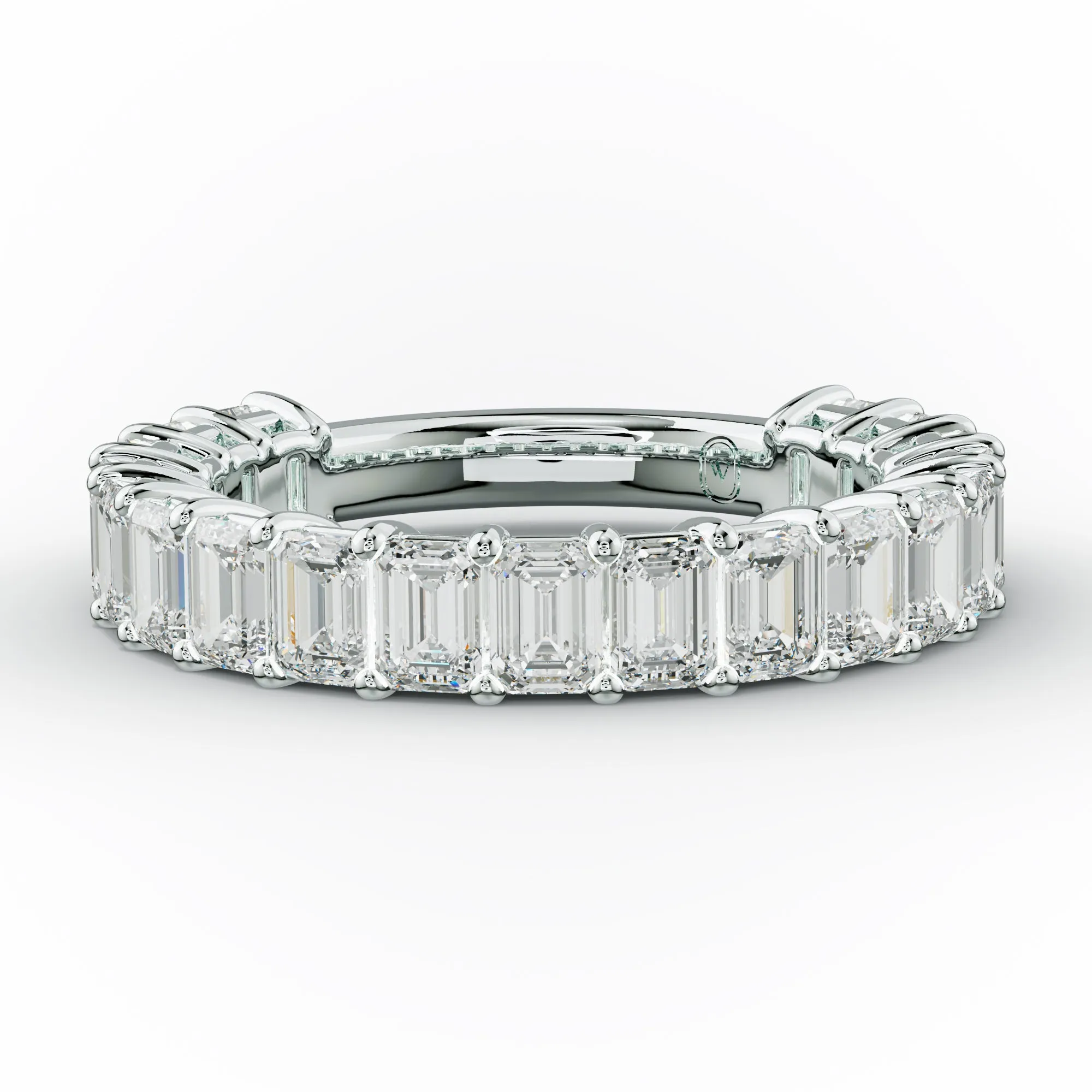 3.0 Carat Emerald Diamond Anniversary Band