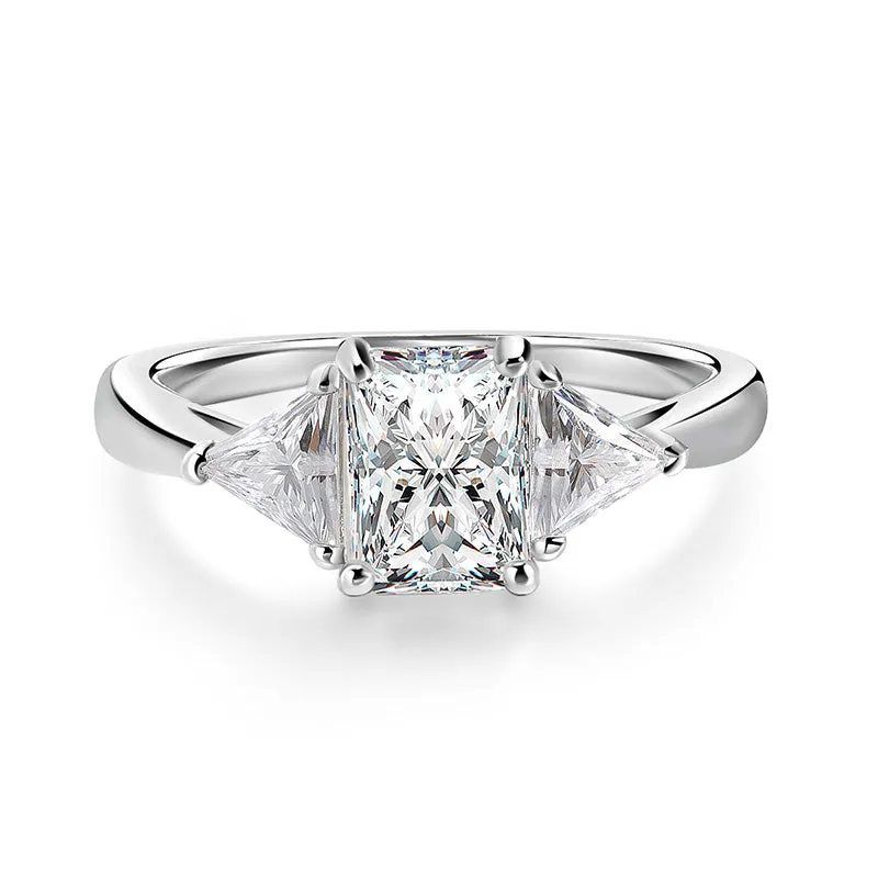 3ct Radiant Cut Diamond Engagement Ring