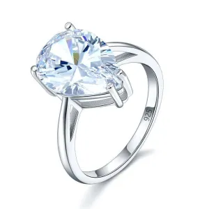 4.50ct Pear-Cut Diamond Engagement Ring