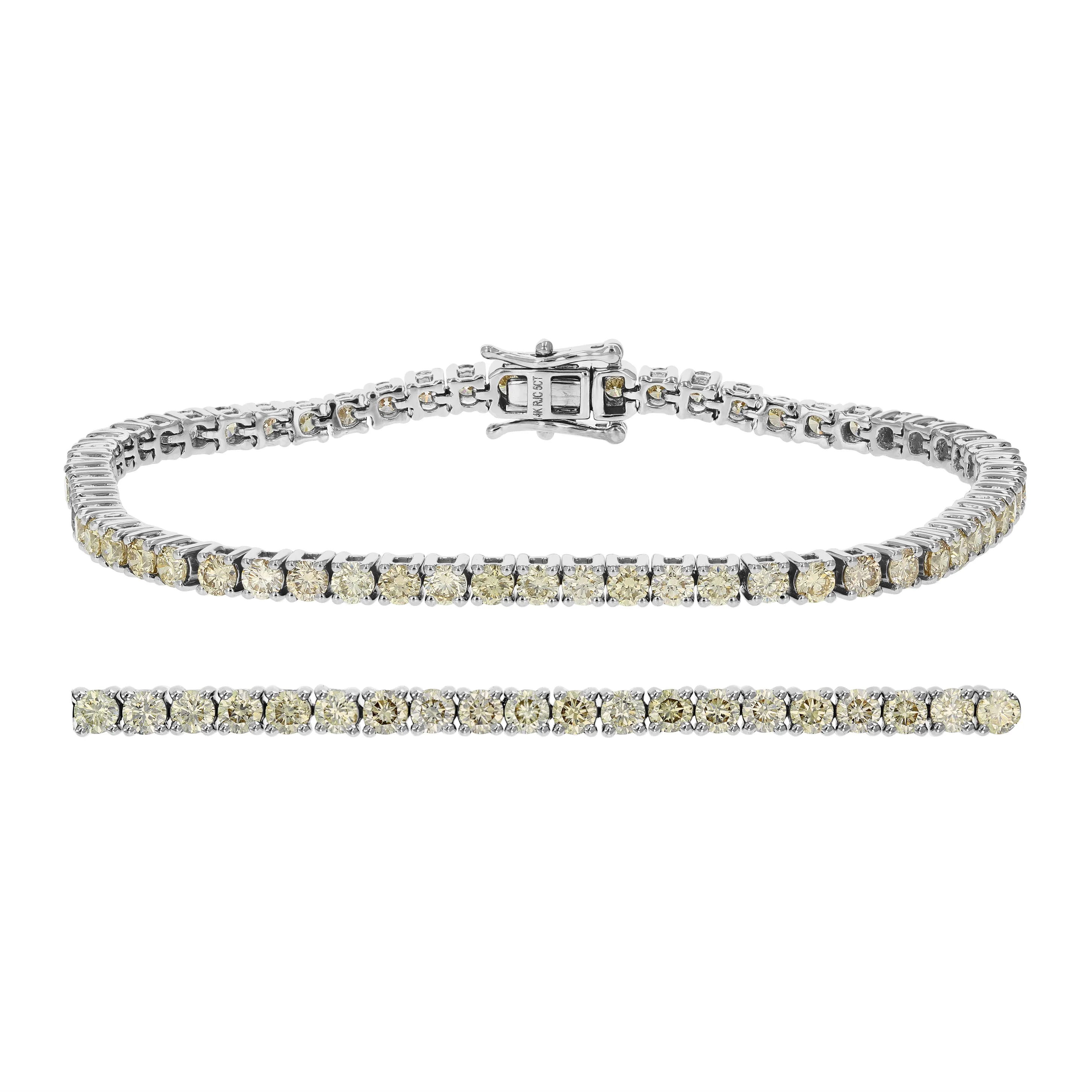 5 cttw Diamond Classic Tennis Bracelets in 14K White Gold