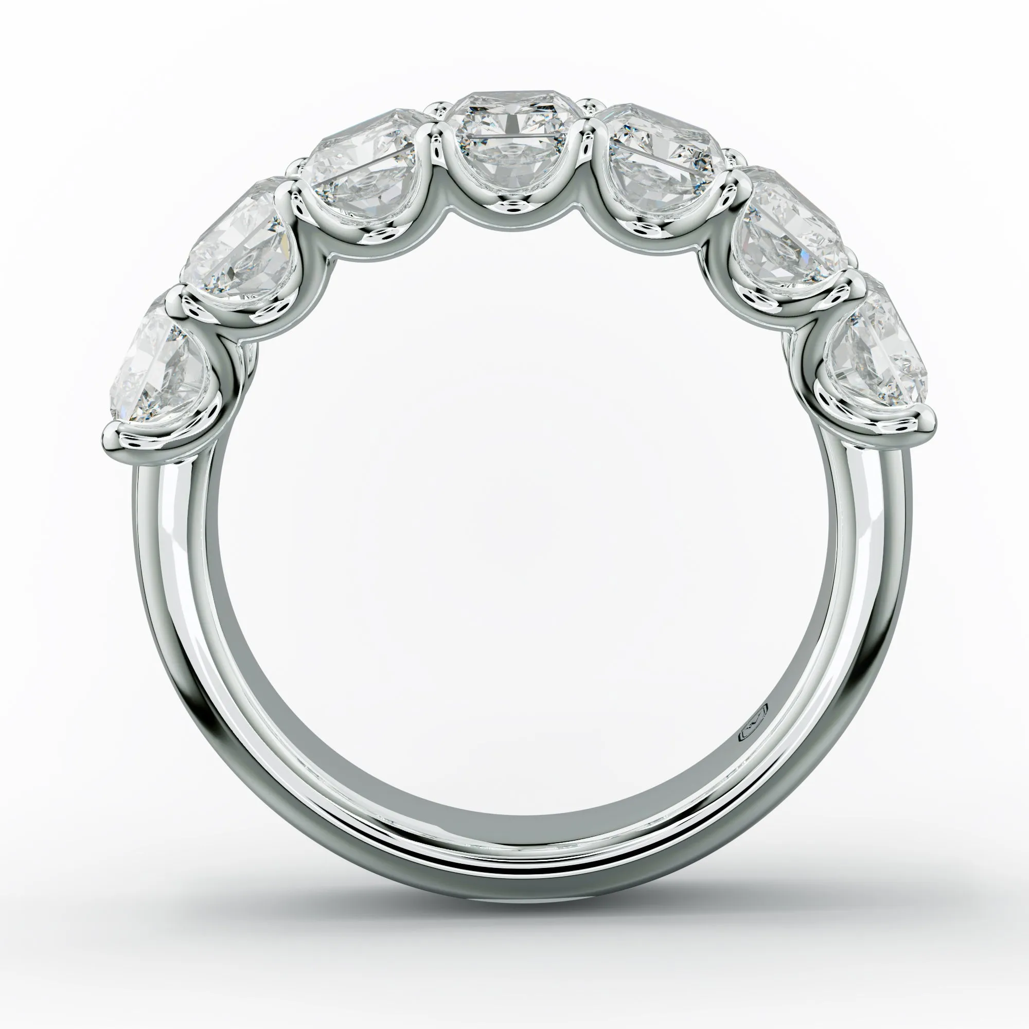 5.0 Carat Radiant Cut Diamond Anniversary Band