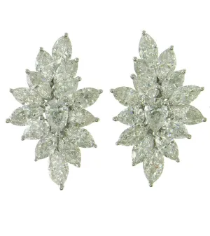 6.23ct t.w. Spectacular Marquise & Pear Shape Diamond Fancy Earrings