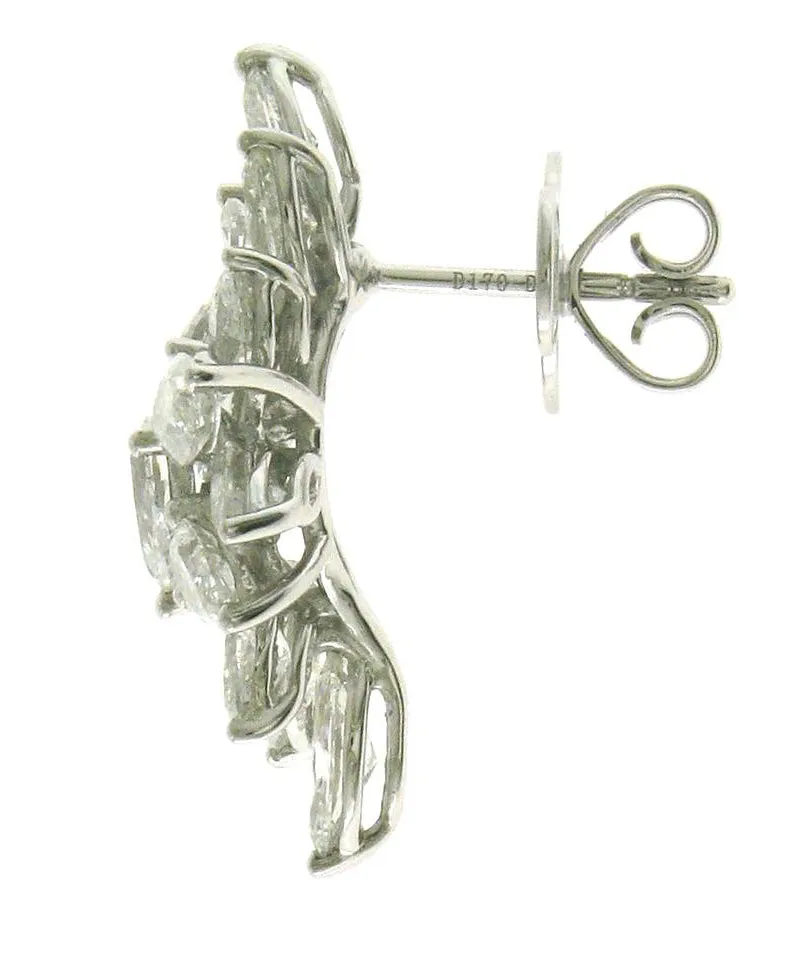 6.23ct t.w. Spectacular Marquise & Pear Shape Diamond Fancy Earrings