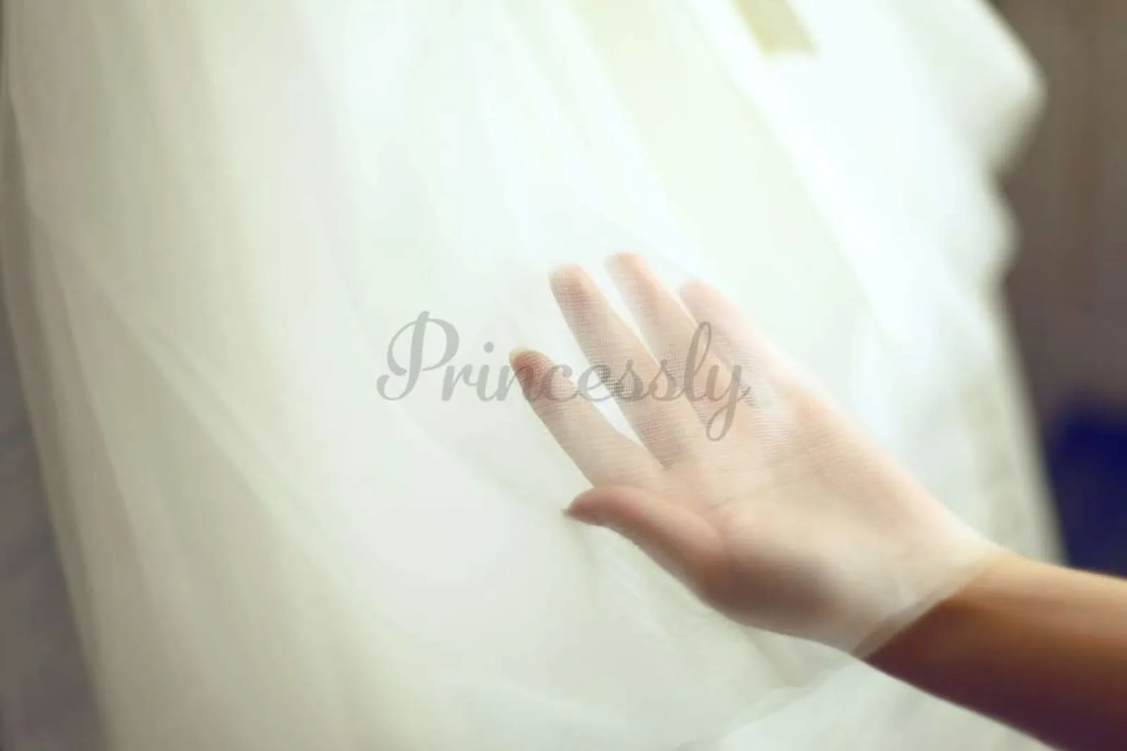 $69 SALE: Ivory Lace Cap Sleeves Tulle Flower Girl Dress with Ivory Sash