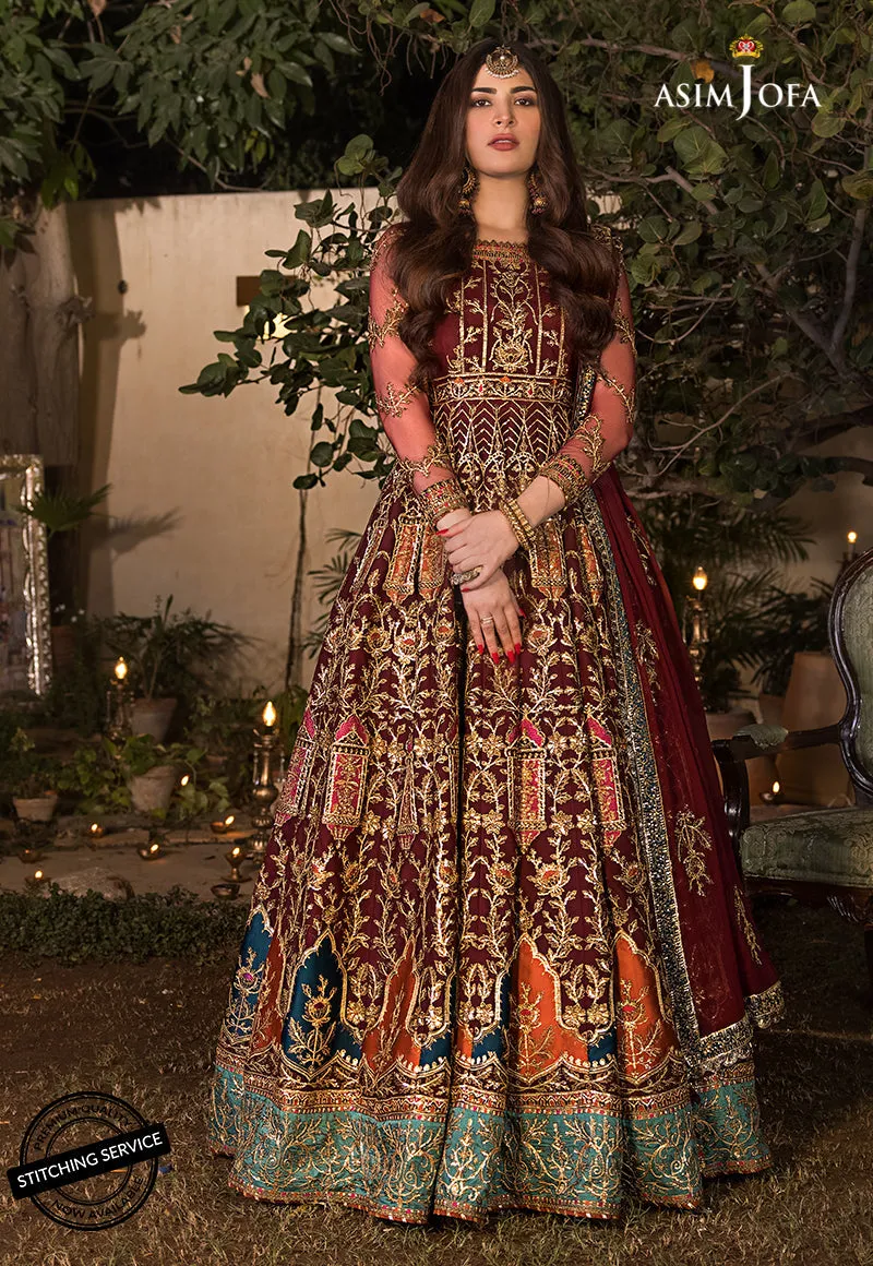 AJBN-11 | Asim Jofa  Baad-e-Naubahar Wedding Collection 2022 | Embroidered Net Suits