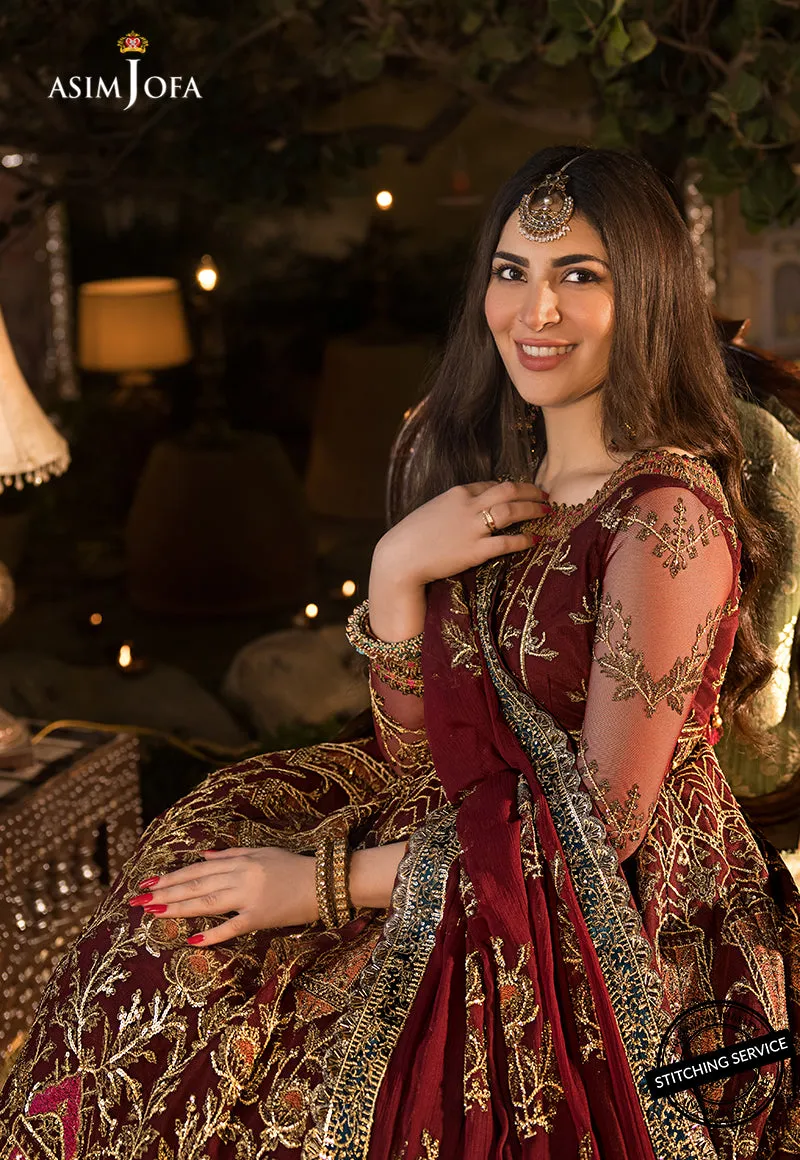 AJBN-11 | Asim Jofa  Baad-e-Naubahar Wedding Collection 2022 | Embroidered Net Suits