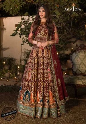 AJBN-11 | Asim Jofa  Baad-e-Naubahar Wedding Collection 2022 | Embroidered Net Suits
