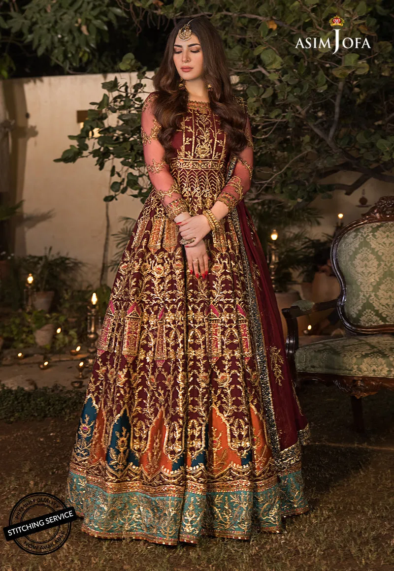 AJBN-11 | Asim Jofa  Baad-e-Naubahar Wedding Collection 2022 | Embroidered Net Suits