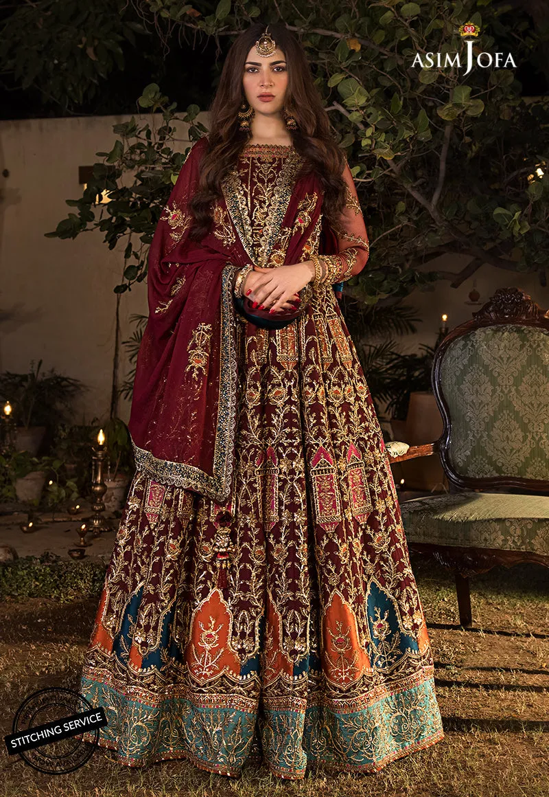 AJBN-11 | Asim Jofa  Baad-e-Naubahar Wedding Collection 2022 | Embroidered Net Suits