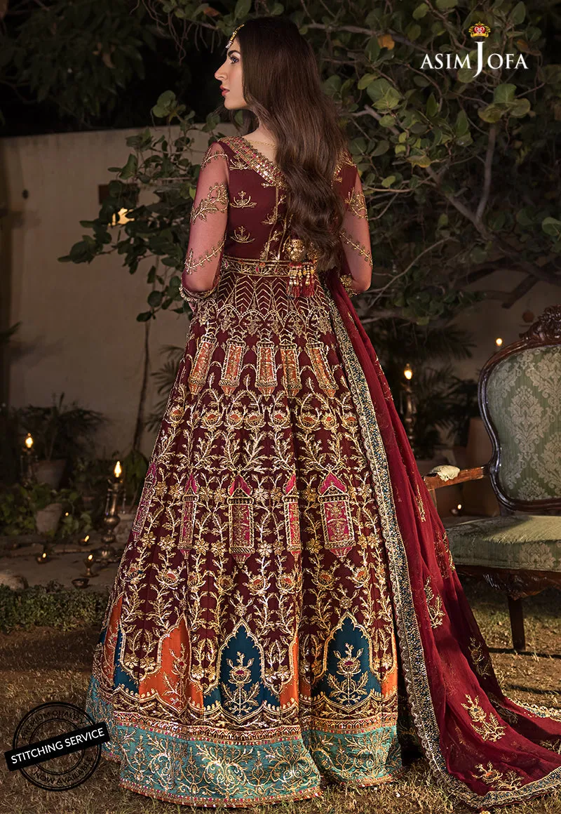 AJBN-11 | Asim Jofa  Baad-e-Naubahar Wedding Collection 2022 | Embroidered Net Suits
