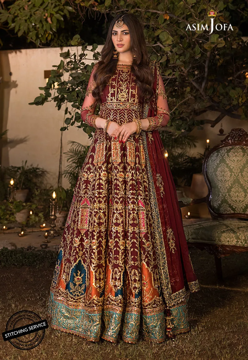 AJBN-11 | Asim Jofa  Baad-e-Naubahar Wedding Collection 2022 | Embroidered Net Suits