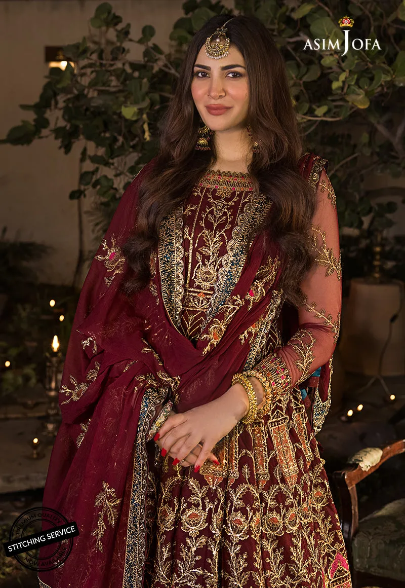 AJBN-11 | Asim Jofa  Baad-e-Naubahar Wedding Collection 2022 | Embroidered Net Suits