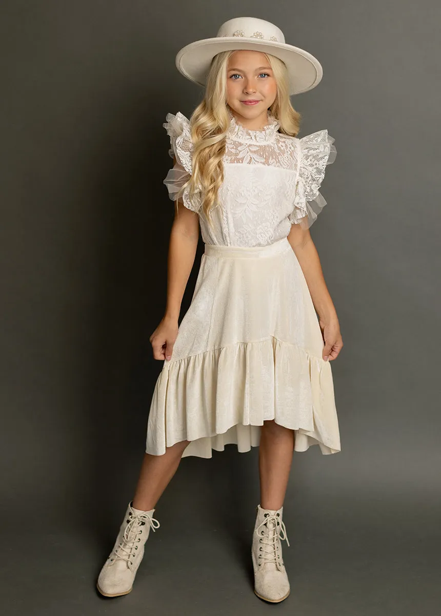 Anouk Top in Cream Lace