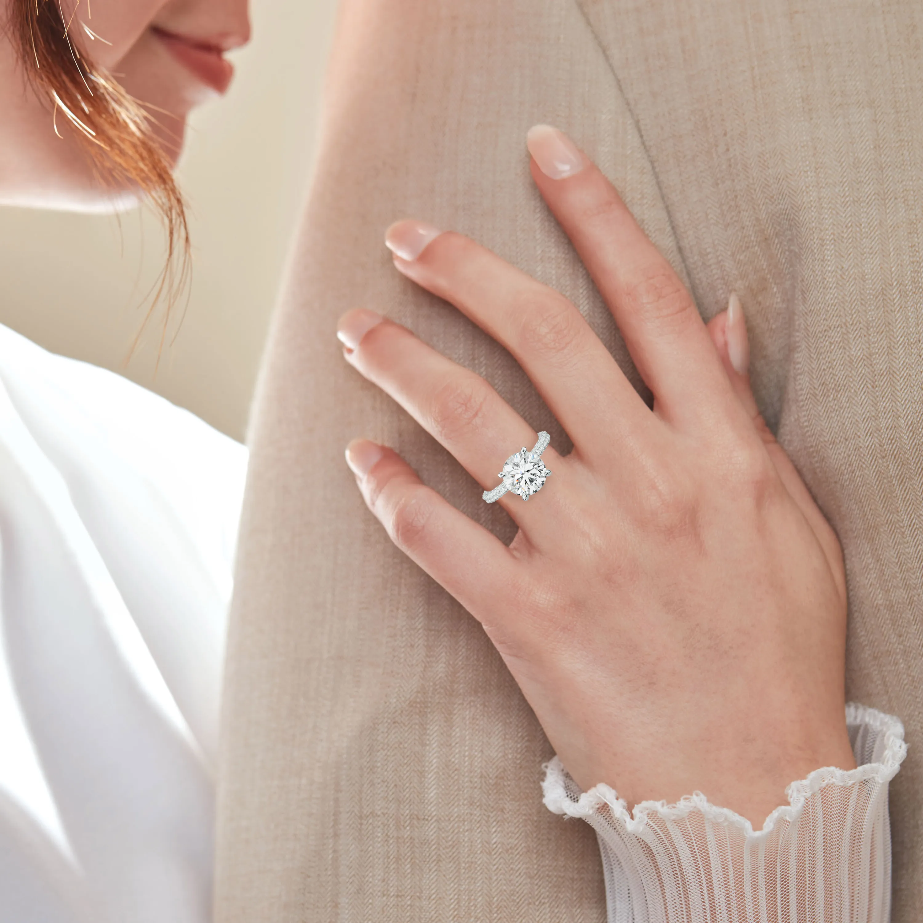 Aurora Round Diamond Engagement Ring