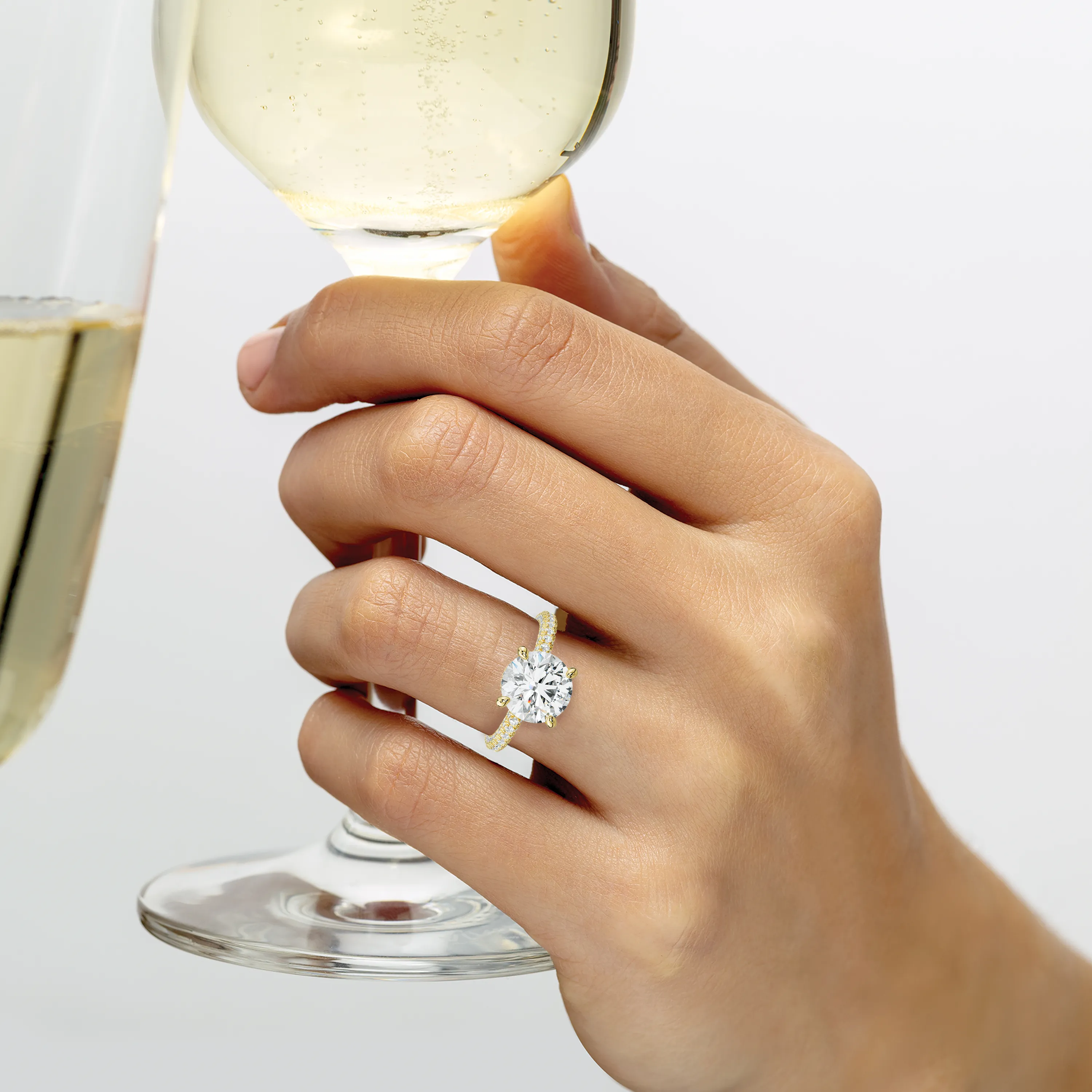 Aurora Round Diamond Engagement Ring