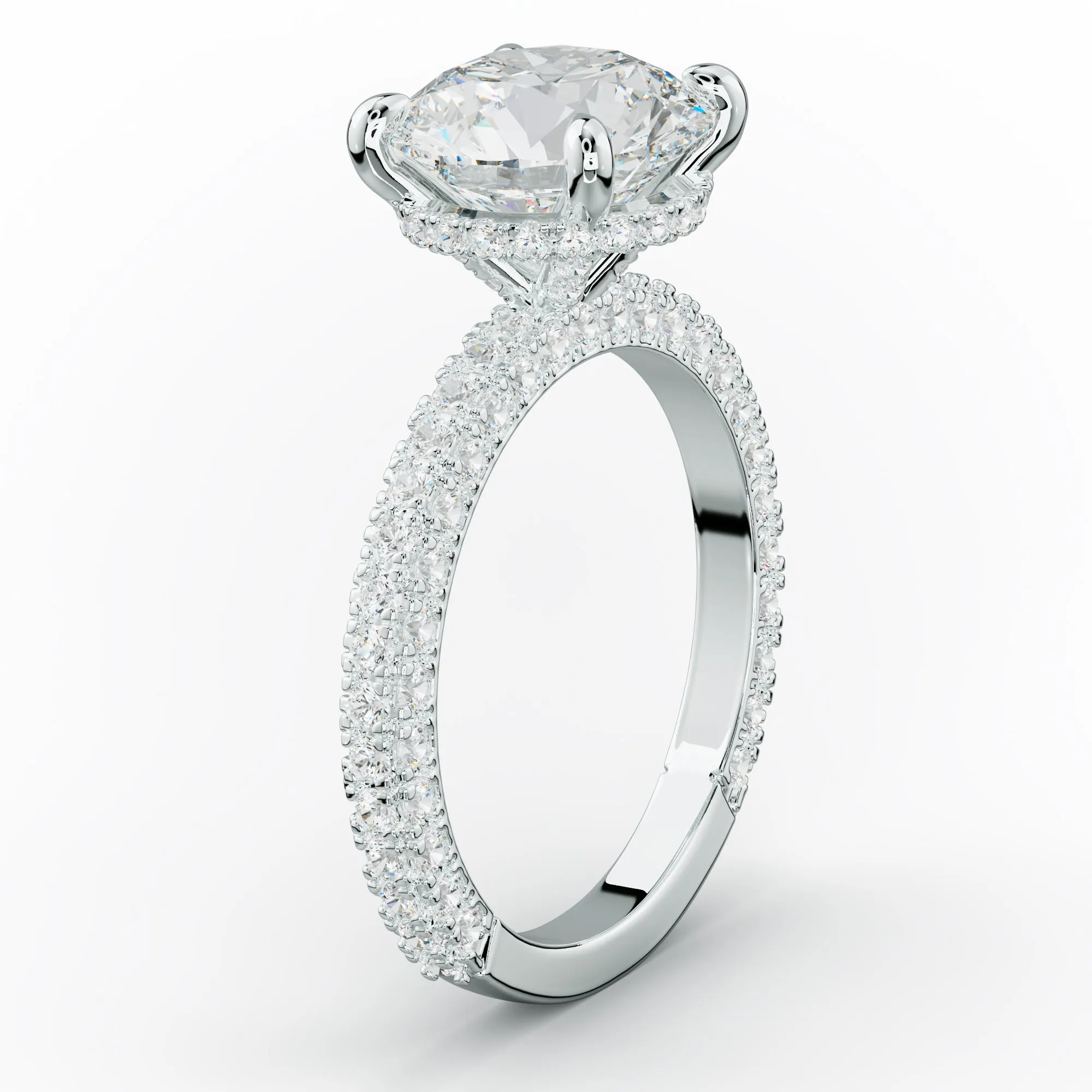 Aurora Round Diamond Engagement Ring