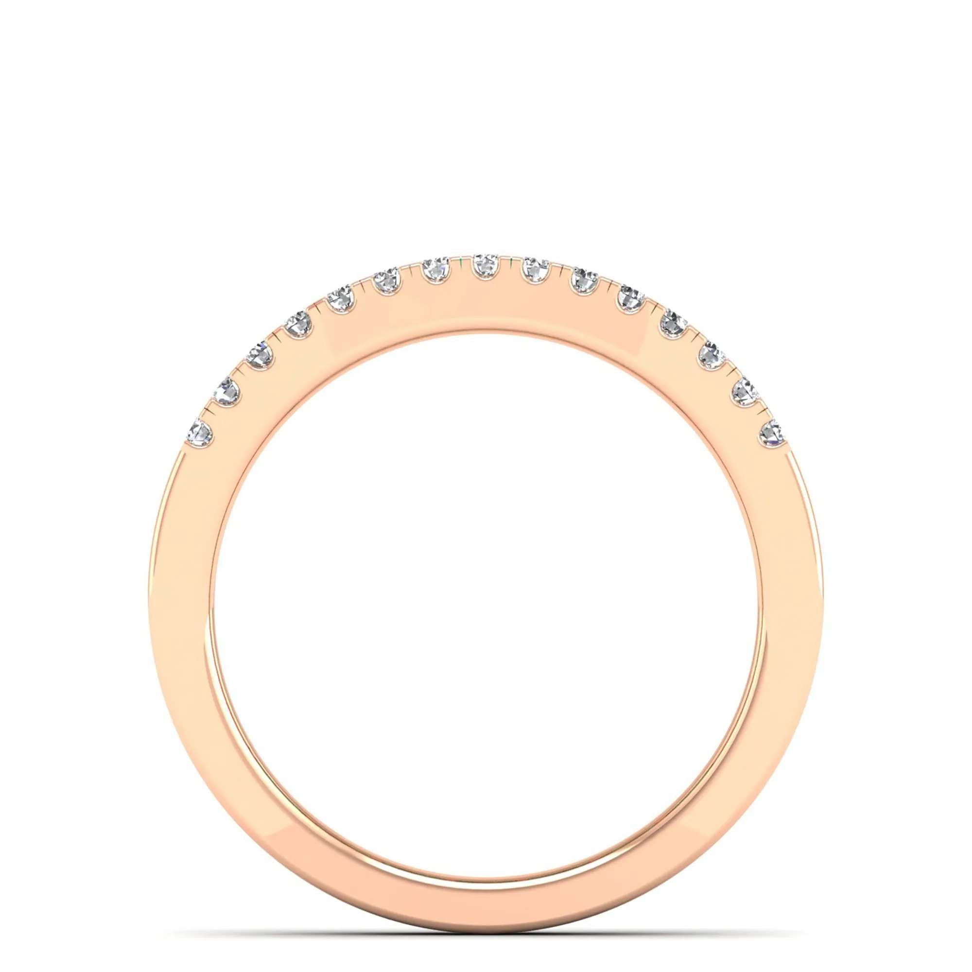Baguette Emerald and Diamond Band