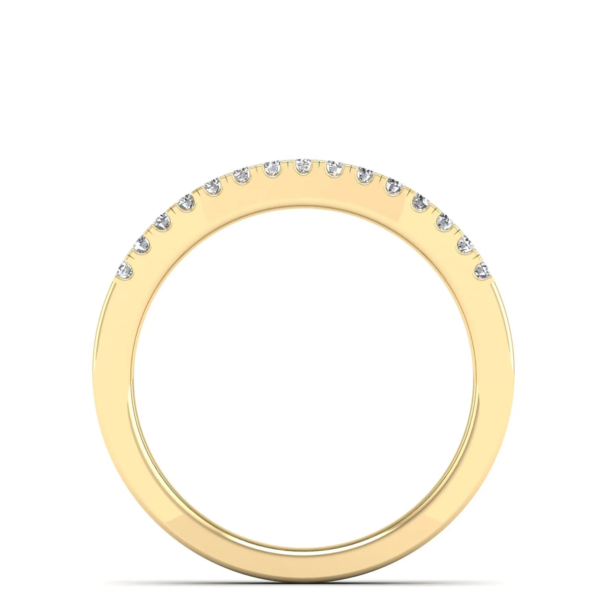 Baguette Emerald and Diamond Band