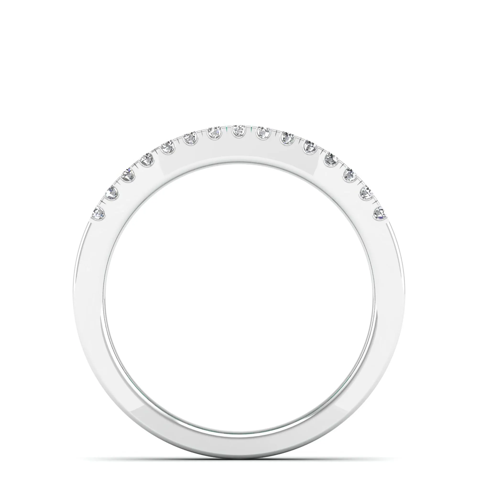 Baguette Emerald and Diamond Band