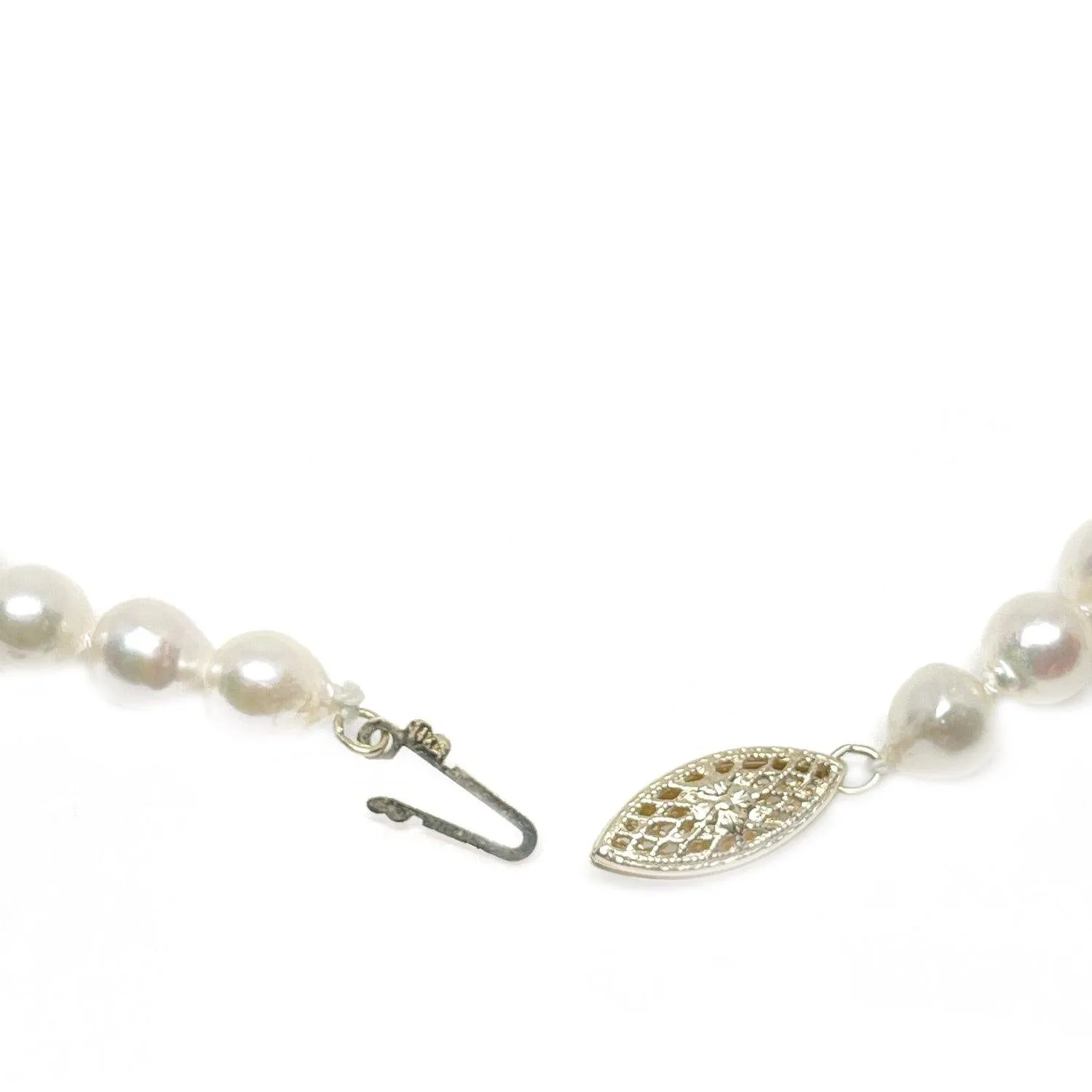 Baroque Japanese Cultured Akoya Pearl Strand - 14K Yellow Gold 34 Inch