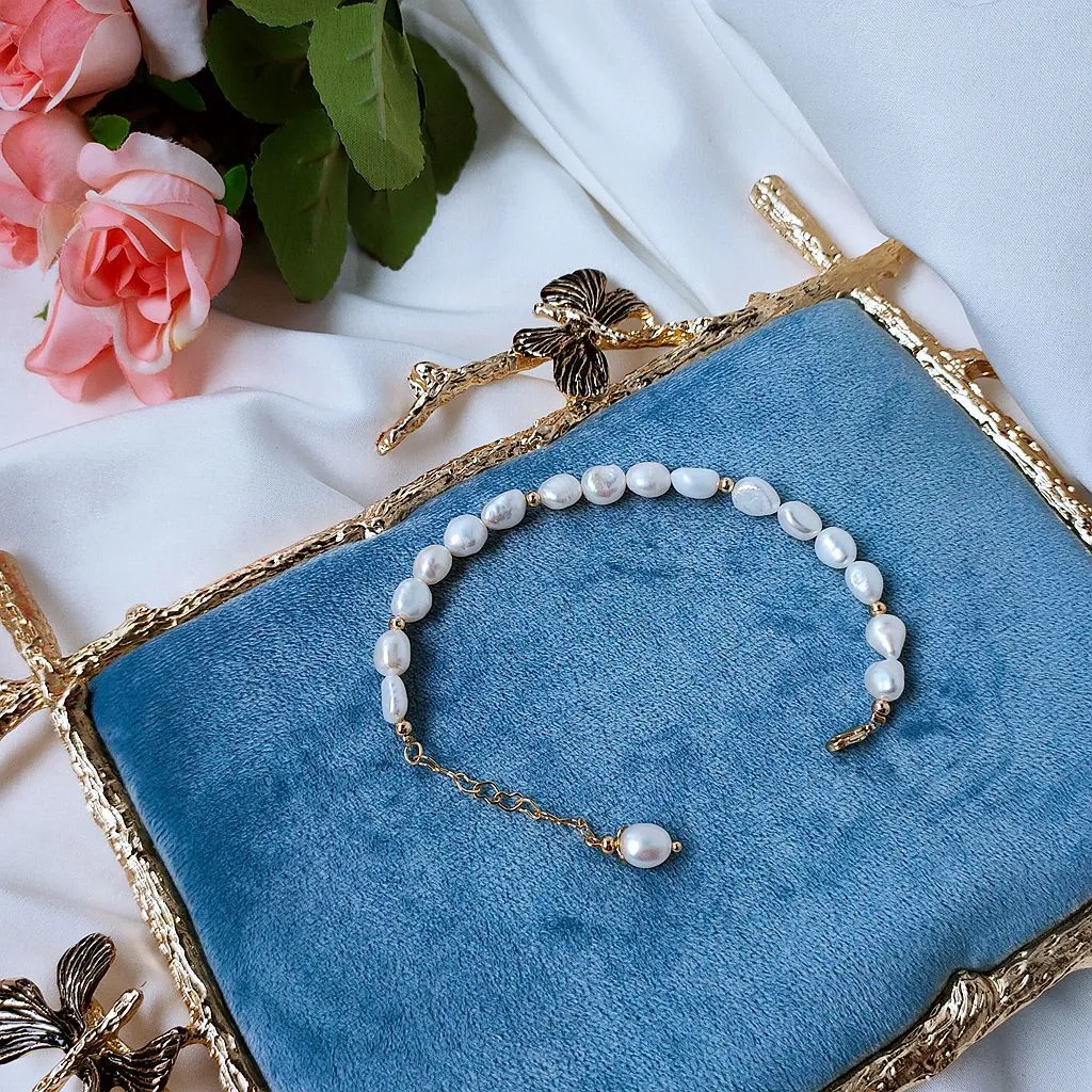 Baroque Pearl Bracelet - Avery