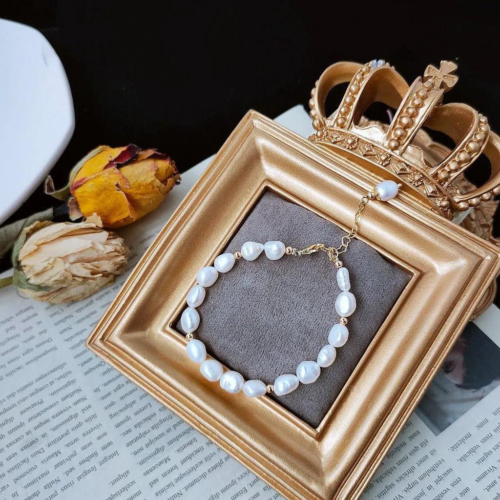 Baroque Pearl Bracelet - Avery