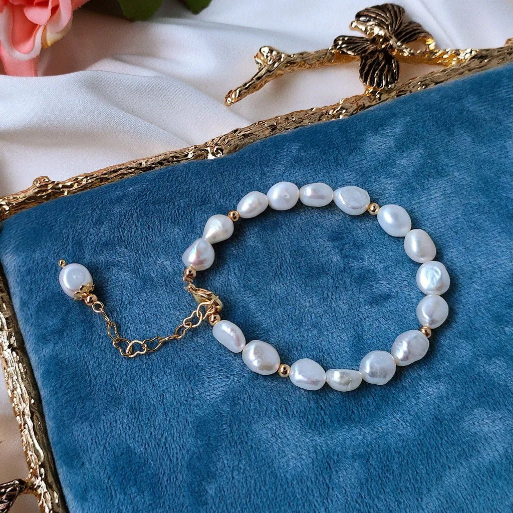 Baroque Pearl Bracelet - Avery