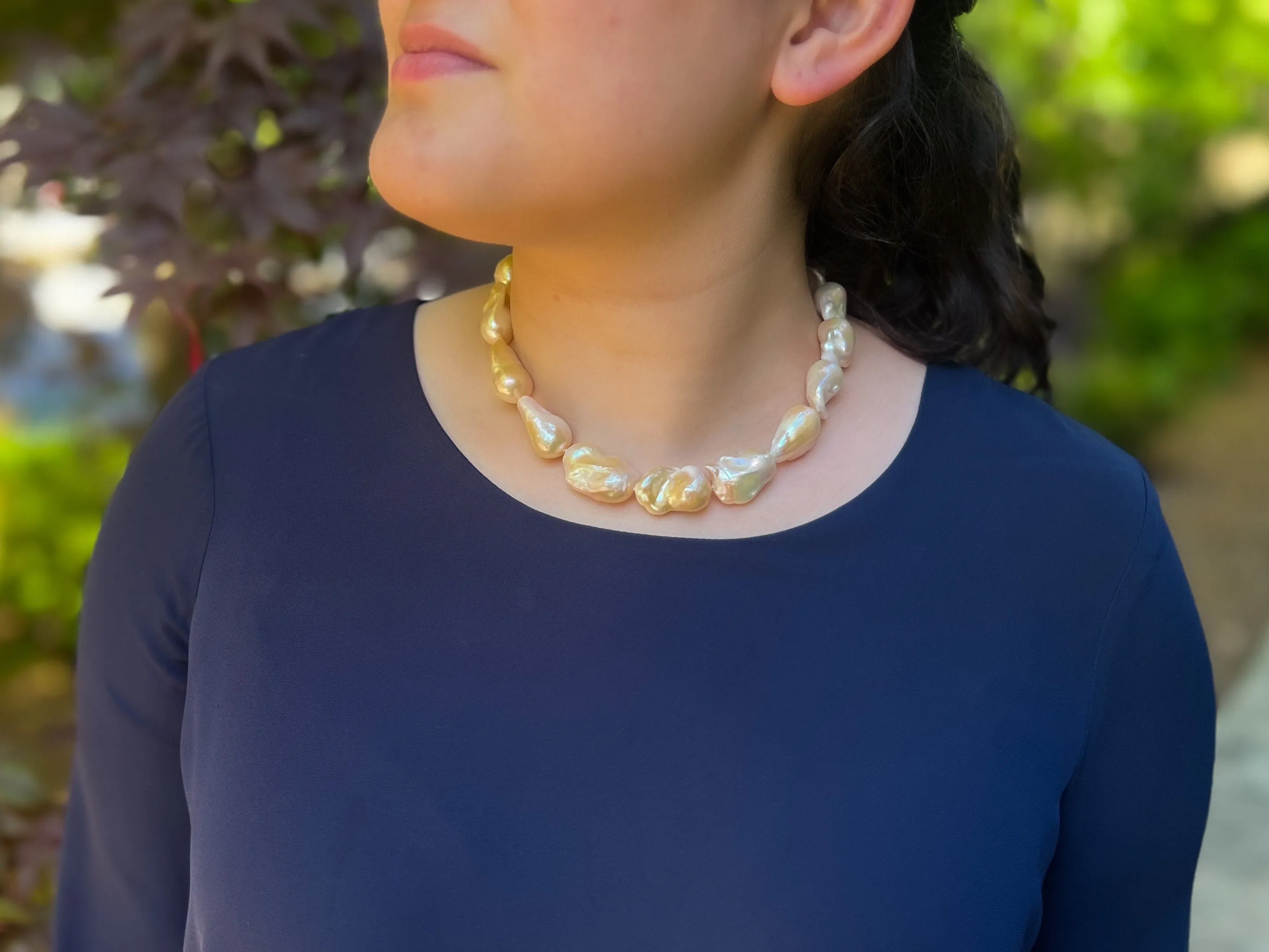 Baroque Pearl Choker Necklace