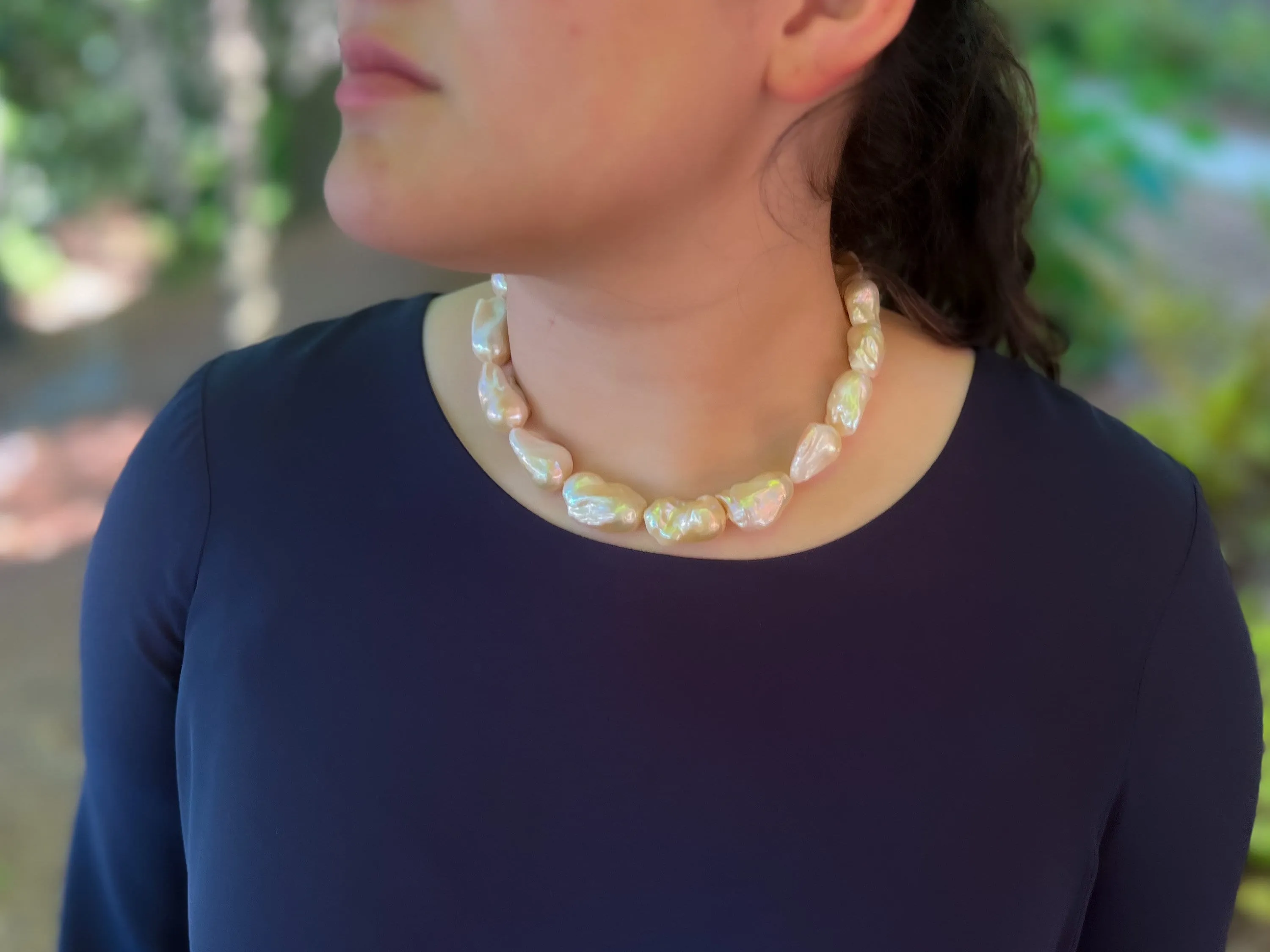 Baroque Pearl Choker Necklace
