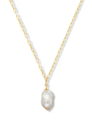 Baroque Pearl Long Necklace
