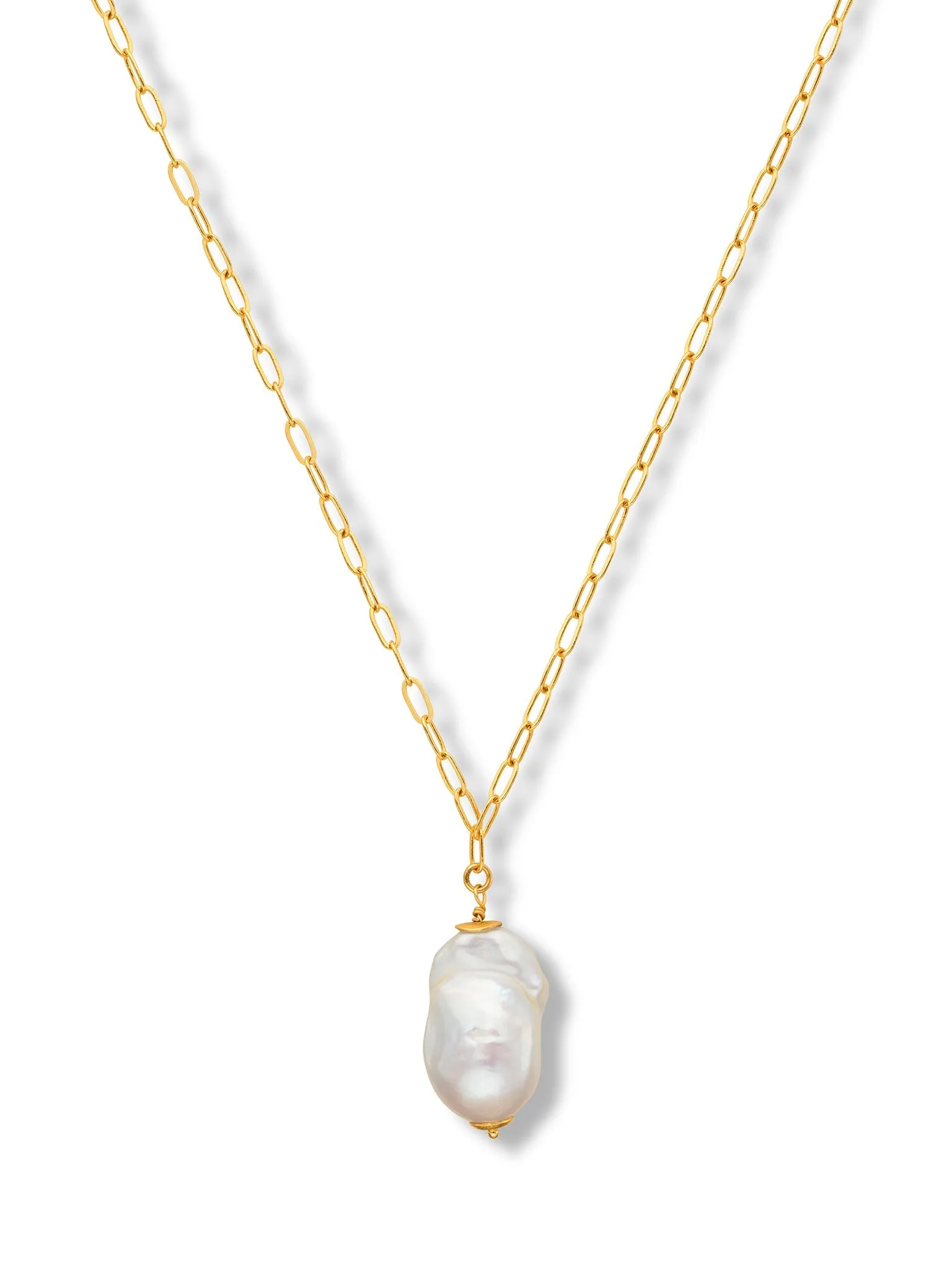 Baroque Pearl Long Necklace