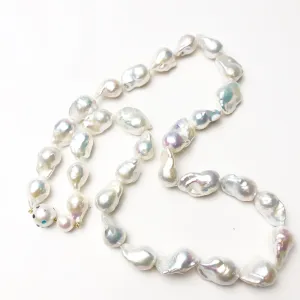 Baroque Pearl Necklace with a Pearl Gemstone Clasp