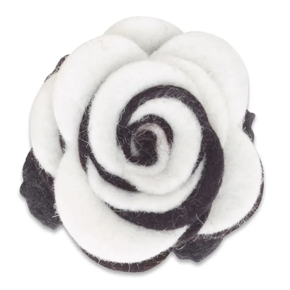 Black/White Twist - Beau Fleur Boutonniere