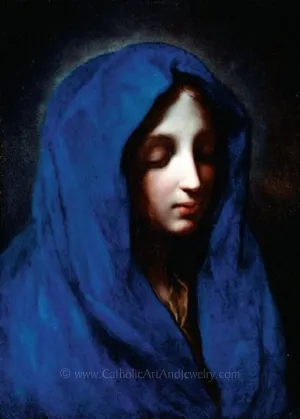Blue Madonna– 4 sizes – Carlo Dolci – Catholic Art Print – Archival Quality