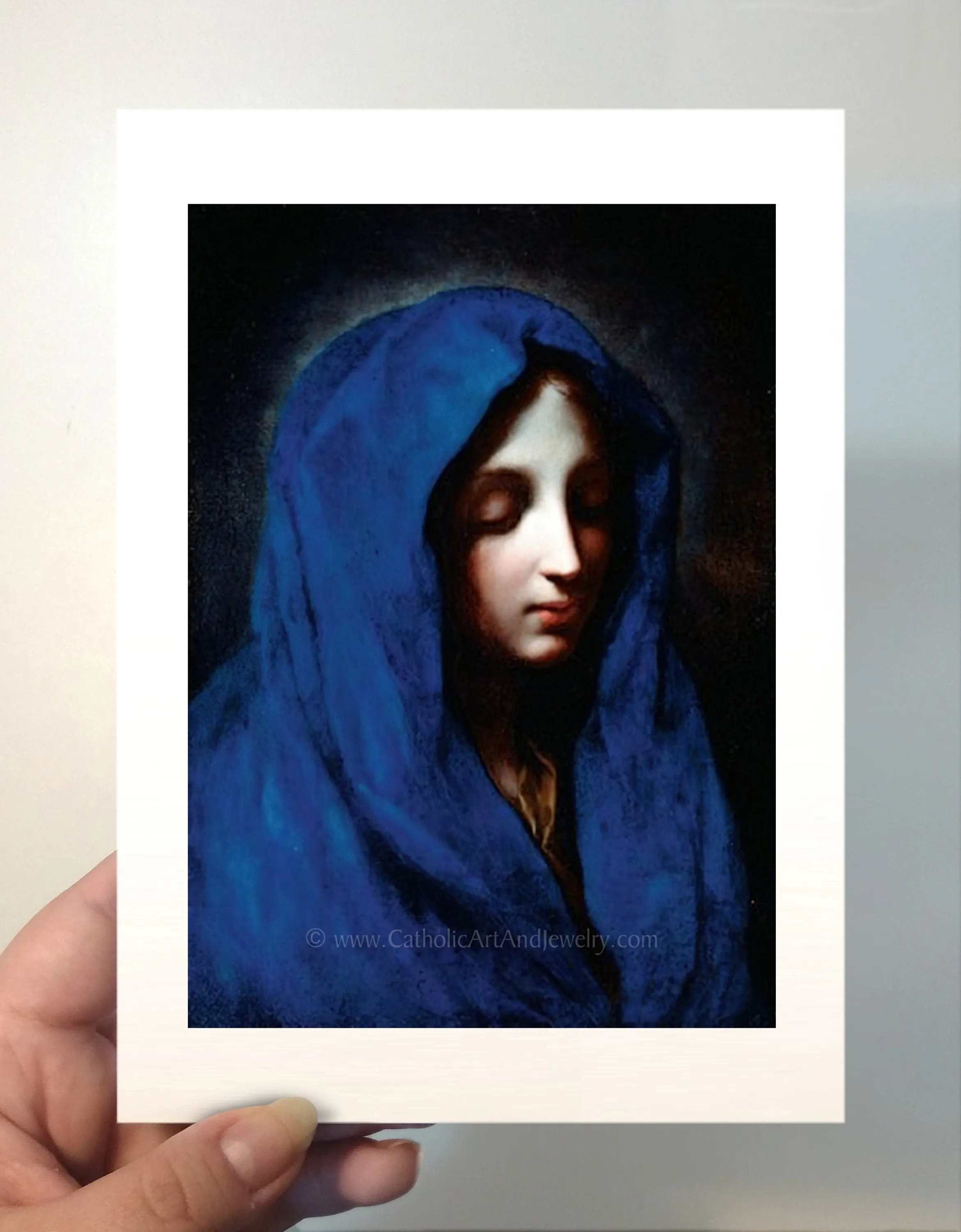 Blue Madonna– 4 sizes – Carlo Dolci – Catholic Art Print – Archival Quality